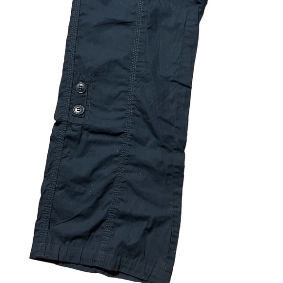 Vintage 90’s Wide Leg Cargo Pants Navy Size Small - Picture 3 of 5